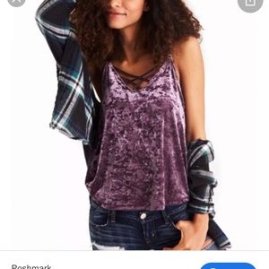 AMERICAN EAGLE VELVET TANK TOP